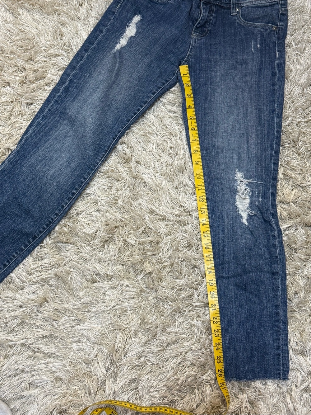 Kut From The Kloth Boyfriend Jeans Distressed Slouchy Raw Hem Denim Size 2 - Picture 7 of 15